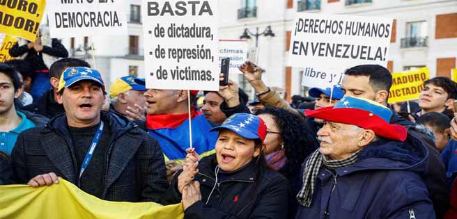 Venezolanos en Madrid repudiaron al "usurpador y dictador" de Maduro (+Fotos) | Diario 2001