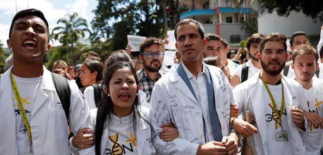 Guaidó: Haré "lo que sea necesario" para que ingrese la ayuda humanitaria | Diario 2001