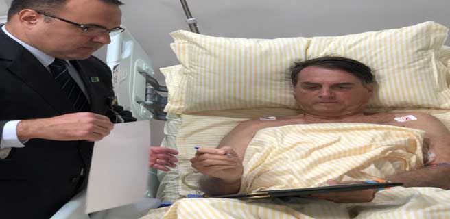 Bolsonaro "sigue trabajando desde el hospital" tras operación | Diario 2001