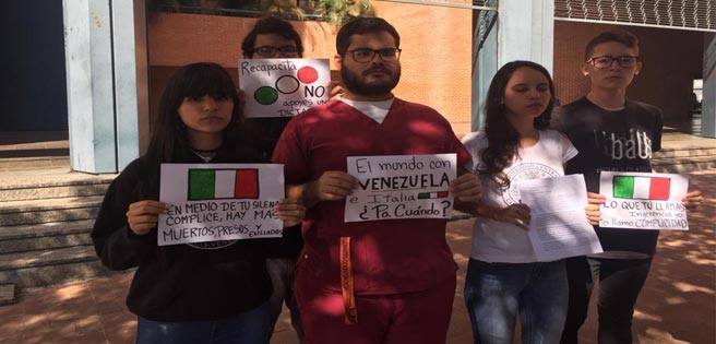 Estudiantes pidieron en la embajada italiana que reconozcan a Guaidó como presidente | Diario 2001