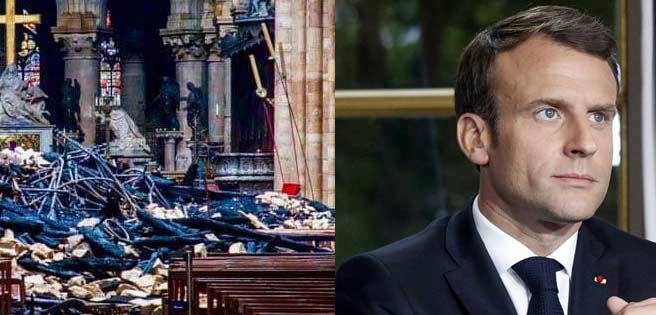 Macron fija un plazo de cinco años para reconstruir Notre Dame "aún más bella" | Diario 2001