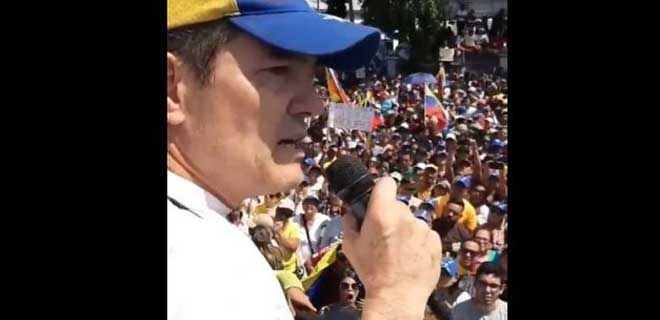 Teniente Coronel de la FAN reconoció a Guaidó como presidente interino en marcha de Aragua | Diario 2001