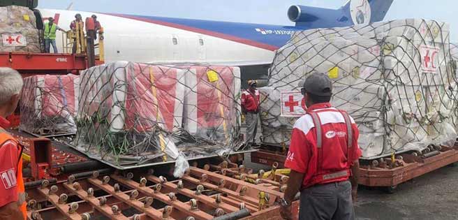 Gobierno informa que cargamentos de ayuda de Cruz Roja podría arribar al país cada dos semanas | Diario 2001