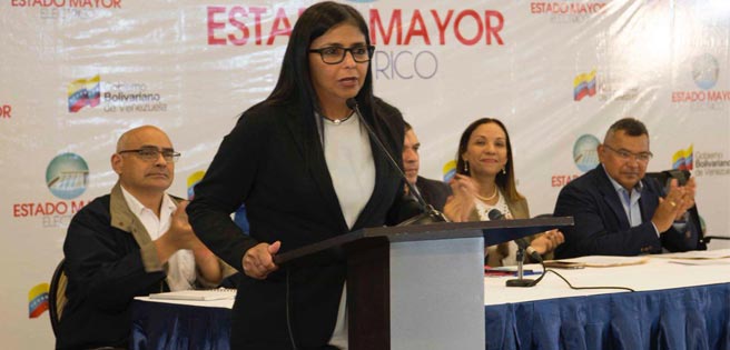 Delcy Rodríguez aseguró que el servicio de agua llega al 96% de la población | Diario 2001