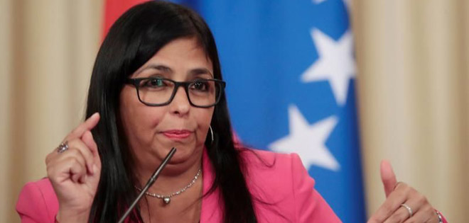 Delcy Rodríguez acusó a EEUU, Brasil y Colombia de planear una "agresión" al país | Diario 2001