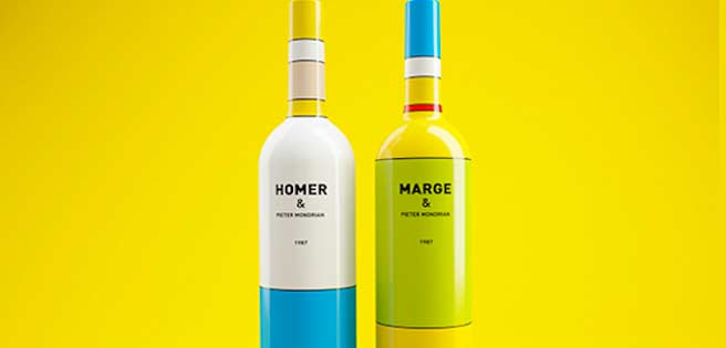 Las botellas de vino inspiradas en Homero y Marge Simpson | Diario 2001