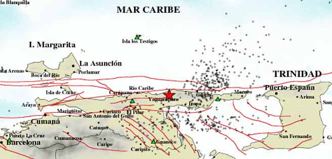 Reportan sismo de magnitud 3,5 en Güiria | Diario 2001