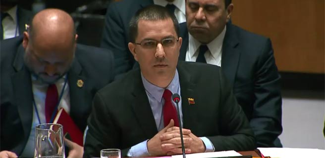 Jorge Arreaza en la ONU: EEUU está adelante de un golpe de Estado en contra de Maduro | Diario 2001