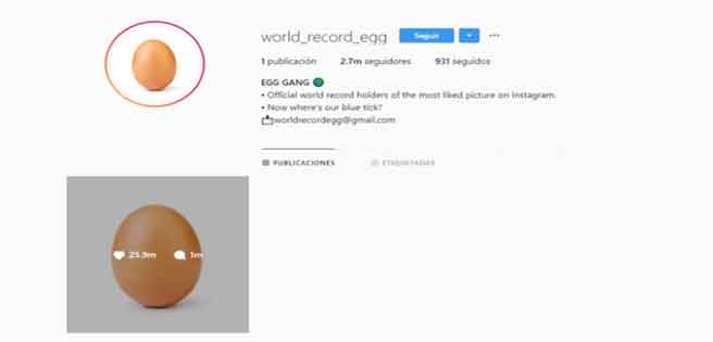 Este huevo rompió el récord de "me gusta" en Instagram | Diario 2001