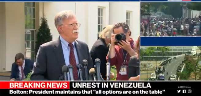 Bolton: "Nuestro objetivo principal es una transición pacífica" en Venezuela | Diario 2001