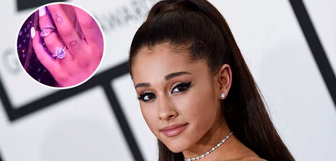 Ariana Grande presumió el anillo de compromiso que le entregó Pete Davids | Diario 2001