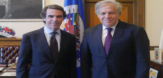José María Aznar y Luis Almagro hablaron sobre la crisis venezolana en la OEA | Diario 2001