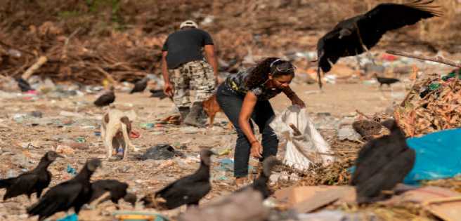 Venezolanos se disputan comida con buitres en basurero en Pacaraima (+Video) | Diario 2001
