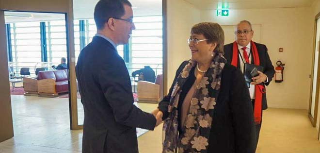 Jorge Arreaza sostuvo encuentro con Bachelet en Suiza (+Fotos) | Diario 2001