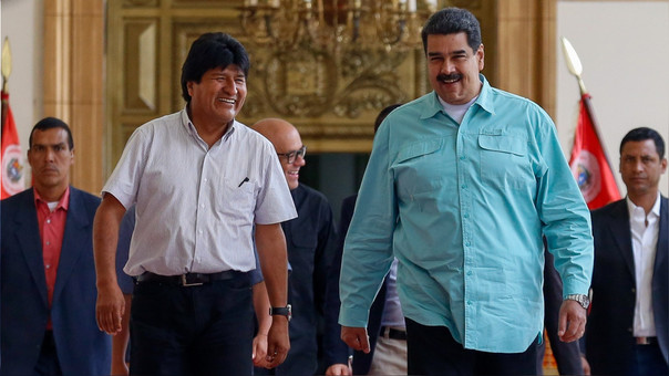 Evo Morales fue recibido en Miraflores y será observador de los comicios 6-D