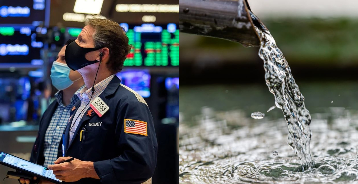 El agua comienza a cotizar en el mercado de futuros de Wall Street