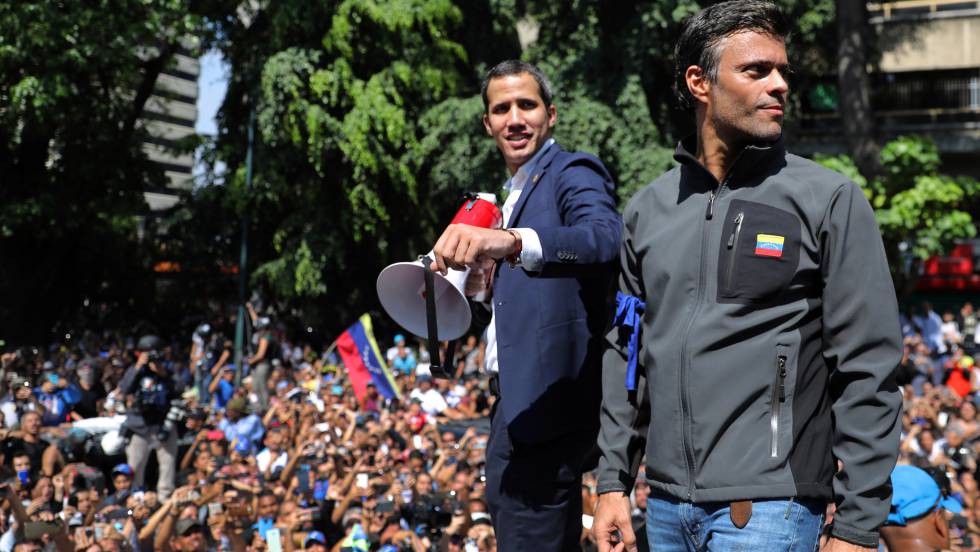 Guaidó y Leopoldo López denuncian "el fraude electoral" del 6D