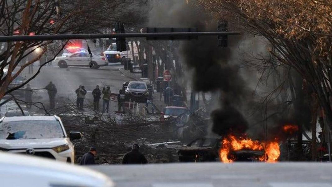 Explosión en Nashville pudo ser resultado de atentado suicida