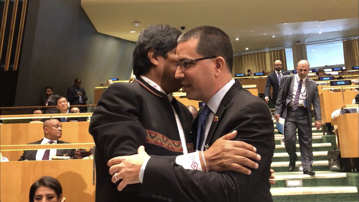 Jorge Arreaza sostuvo encuentro con expresidente Evo Morales