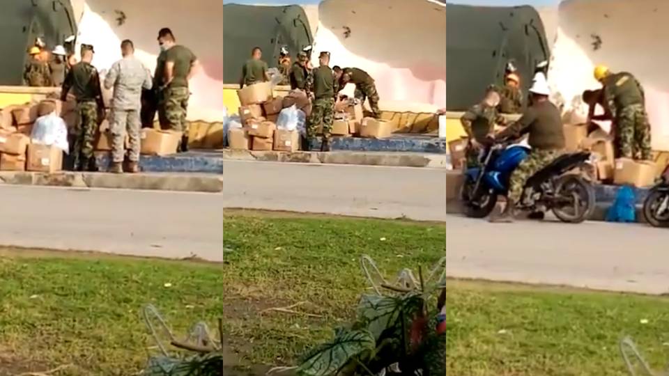 Militares roban ayuda destinada a isla destruida por huracán IOTA