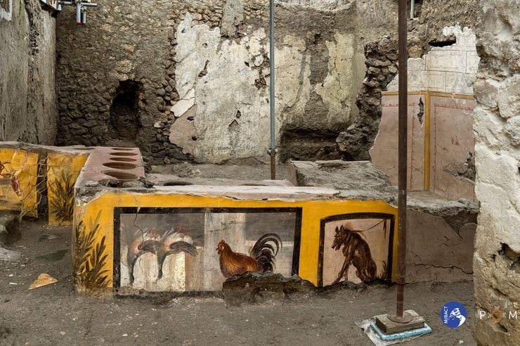Puesto de "comida rápida" en una ciudad sepultada hace casi 2.000 años