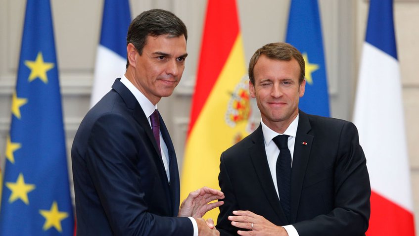 Presidente de España en cuarentena tras diagnóstico de Macron