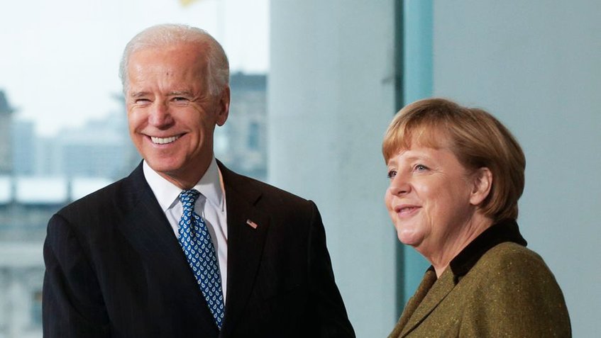 Angela Merkel invita al presidente Joe Biden a Alemania