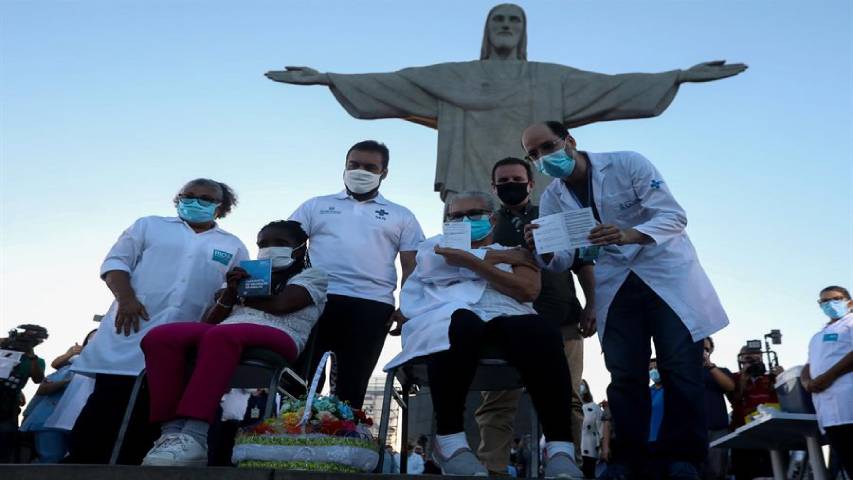 Río de Janeiro inicia la jornada de vacunación contra el COVID