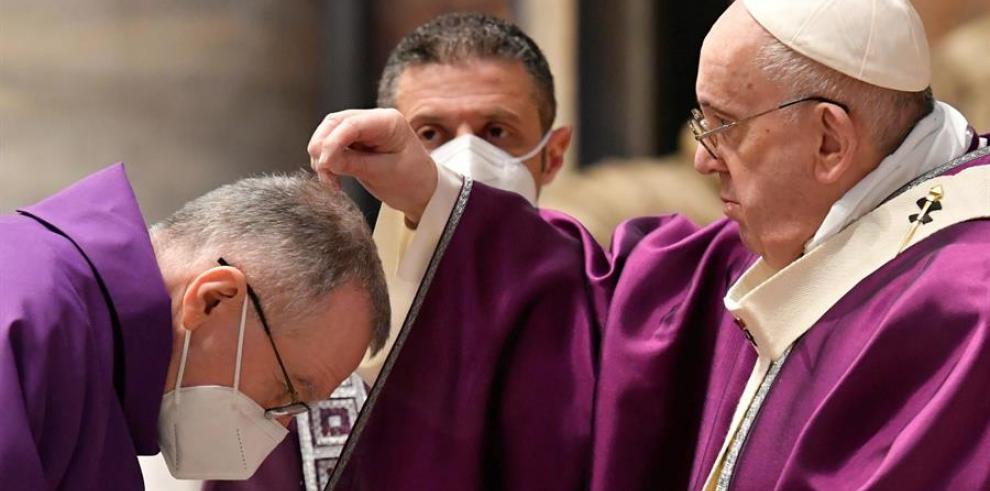 El papa Francisco celebró el Miércoles de Cenizas con misa