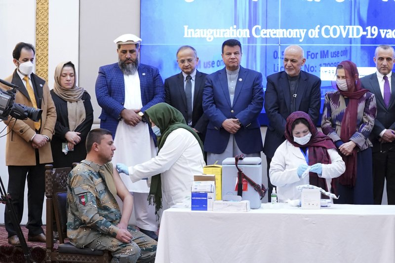 Afganistán inicia su campaña de vacunación contra la COVID-19