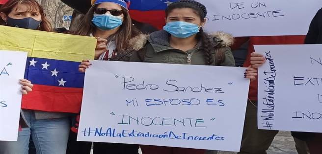 Protestan en España para evitar extradición Ernesto Quintero