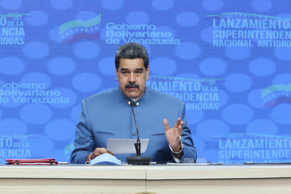 Maduro anuncia creación de la Superintendencia Nacional para la lucha Contra las Drogas