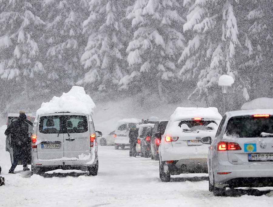 Fuertes nevadas ponen en jaque a varias regiones de Alemania