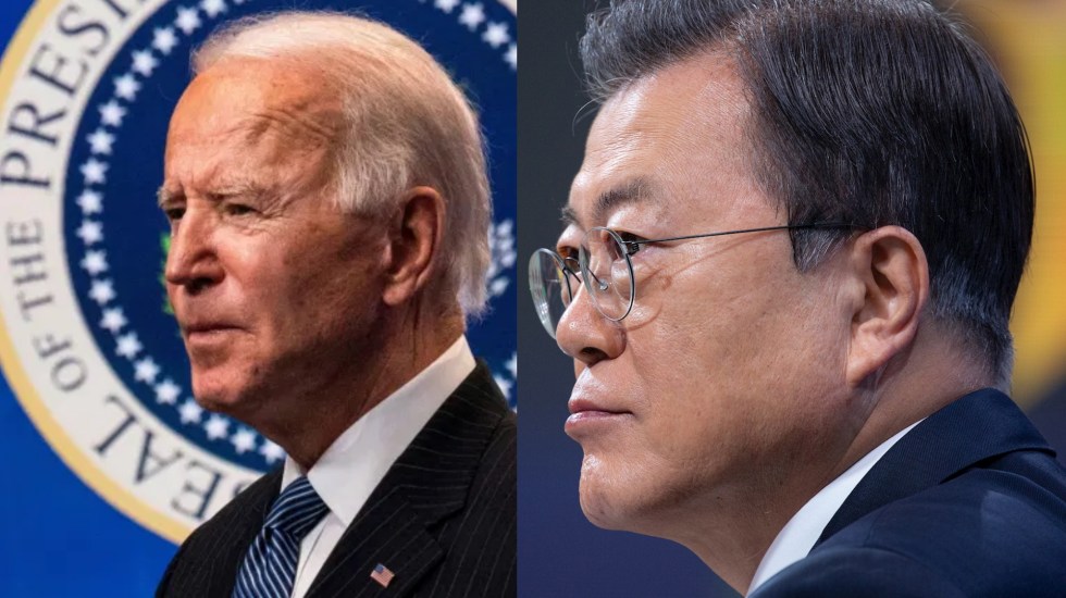 Biden y Moon acuerdan potenciar alianza por la paz en la península