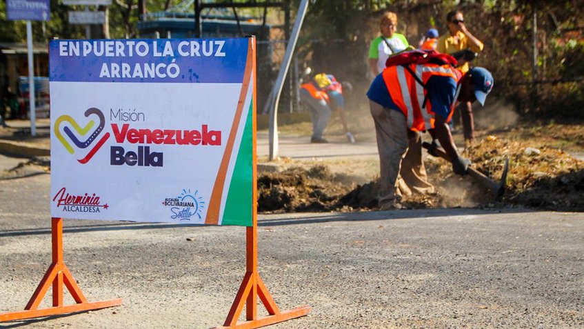 Misión Venezuela Bella ejecuta desinfección en el Paseo La Cruz