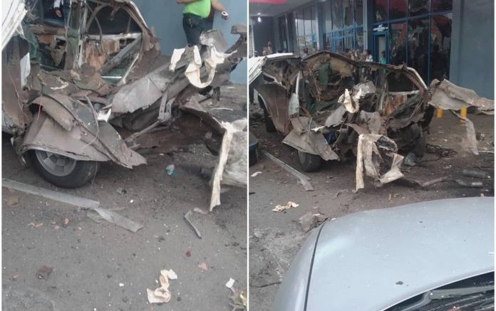 Explosión por bombona de gas en una estación de servicio deja dos heridos en Lara