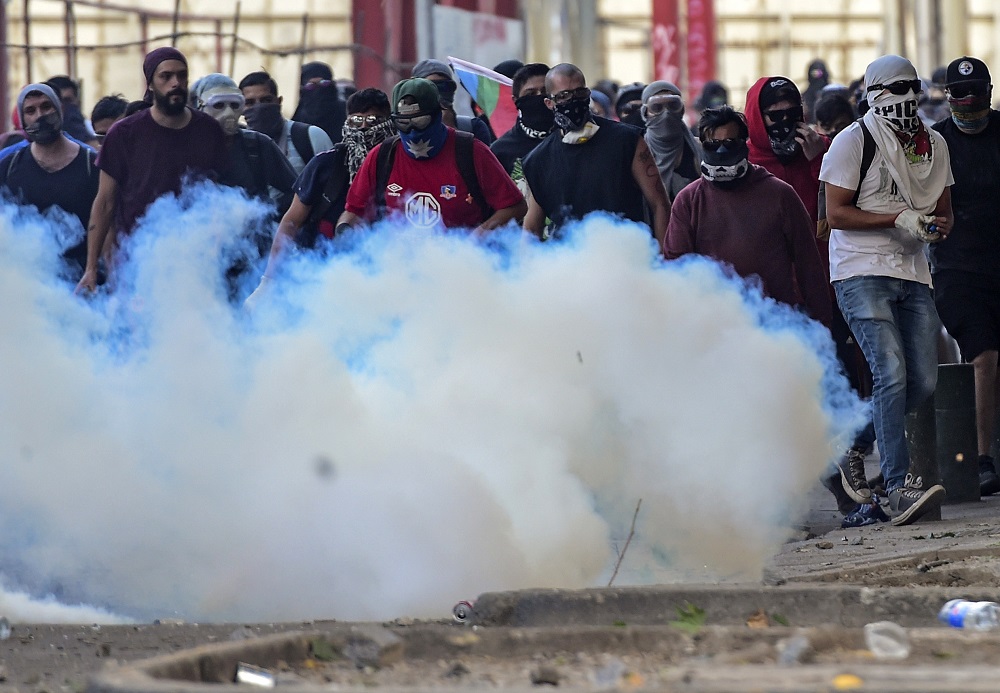 Policía chilena detiene a 63 personas durante manifestación