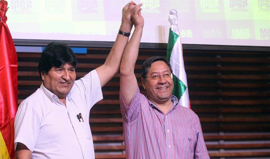 Arce y Morales advierten que no permitirán otro "golpe" en Bolivia