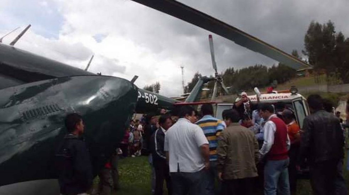 Al menos cinco muertos tras caída de helicóptero en selva peruana