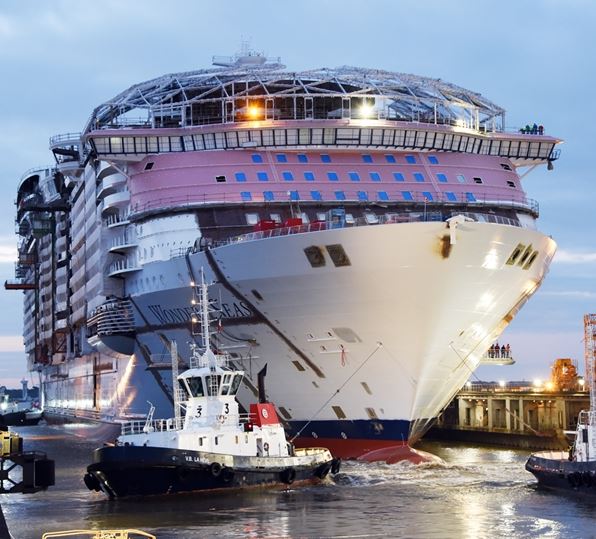 El crucero 'Wonder of the Seas" será el crucero más grande de mundo