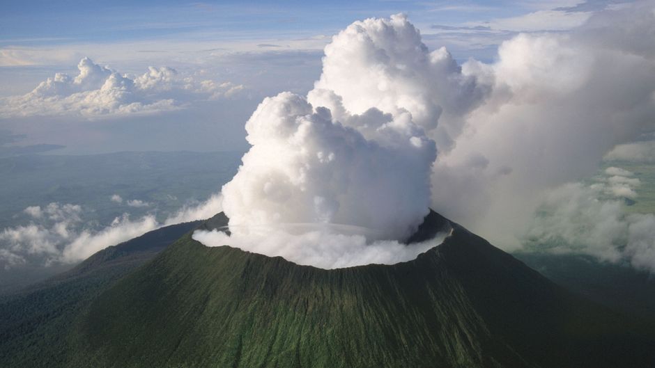 Un volcán en el Congo entra en erupción sin dejar víctimas