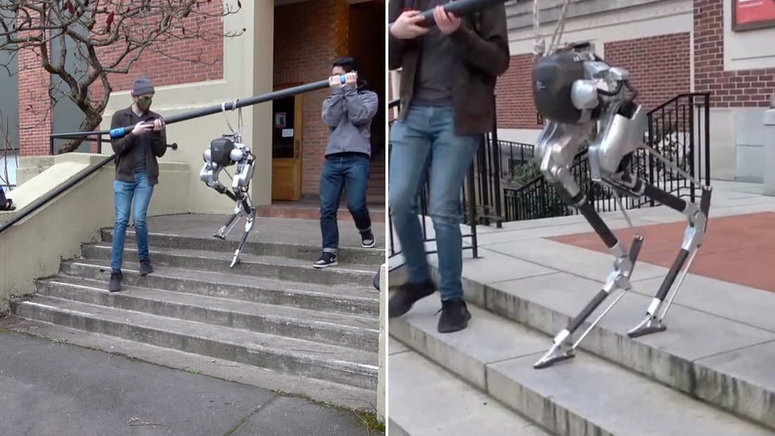 Enseñan a robot "ciego" diseñado en EEUU a subir escaleras (+Video)