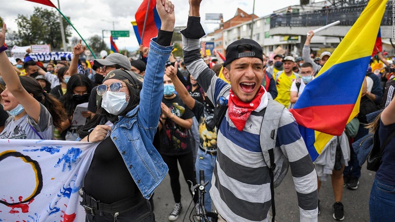 El Comité Nacional del Paro en Colombia anuncia nuevas protestas