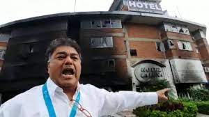 Incendian hotel en Colombia donde se hospedaban integrantes de la fuerza pública