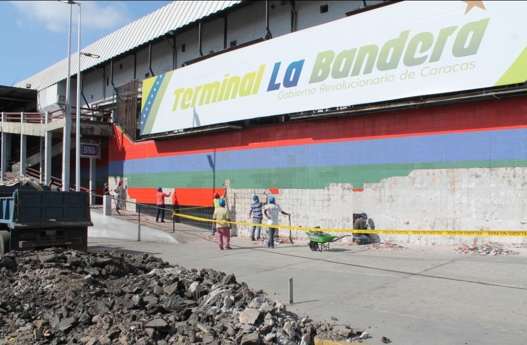 Continúa la remodelación del terminal de La Bandera