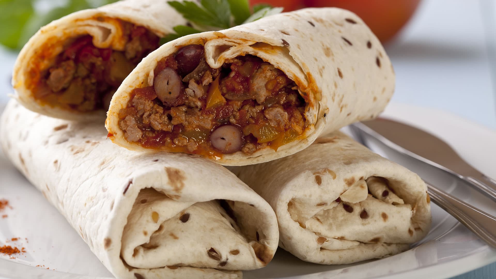 Burrito mexicano con carne y queso | Diario 2001