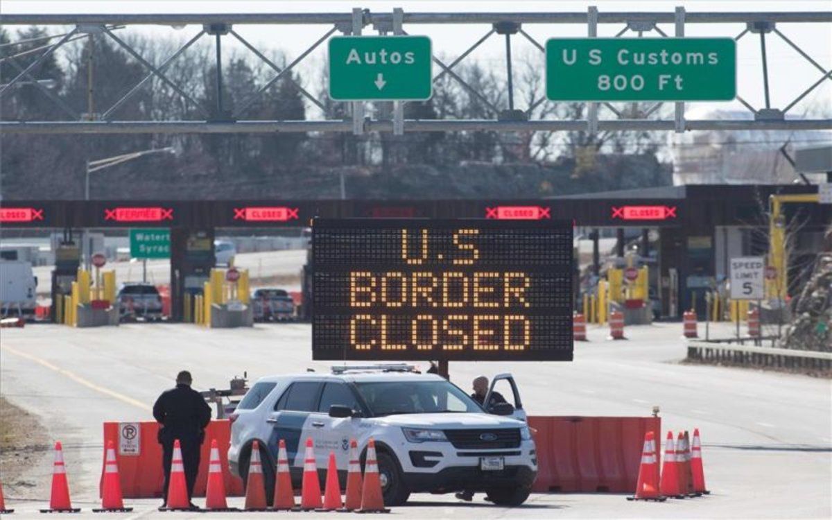EEUU extiende el cierre de sus fronteras terrestres con Canadá y México por variante Delta