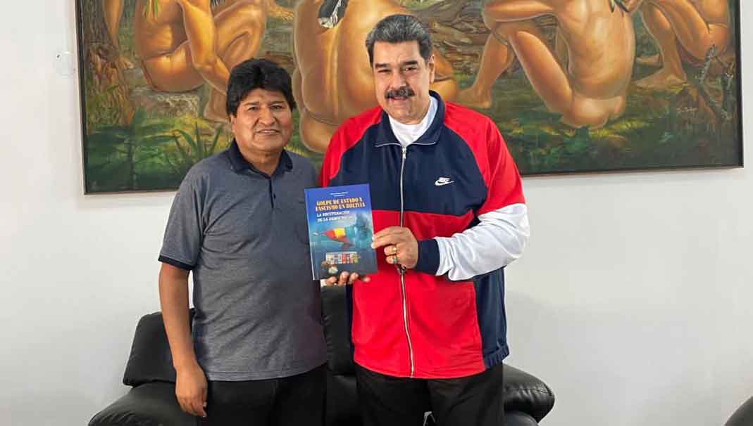 Evo Morales se reúne con Nicolás Maduro en Caracas