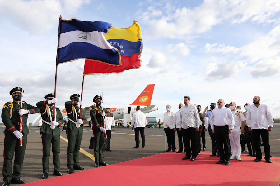 Nicolás Maduro llega a Nicaragua para toma de posesión de Daniel Ortega