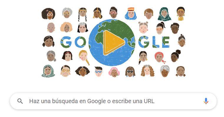 Google conmemora el Día de la Mujer con un doodle